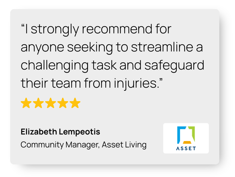 Asset Living Testimonial DumpsterMover